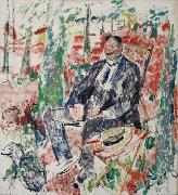 Rik Wouters Man met strohoed oil